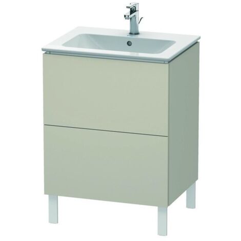 Duravit L-Cube Waschtischunterbau stehend, 2 Auszüge, Breite: