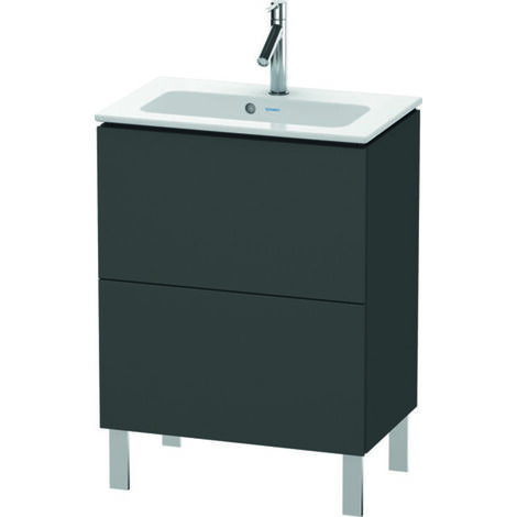 Duravit L-Cube Waschtischunterbau stehend Compact, 2 Auszüge,