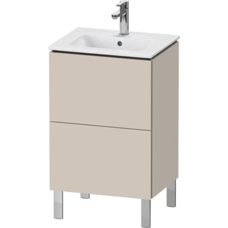 Duravit L-Cube Waschtischunterbau stehend Compact, 2 Auszüge,