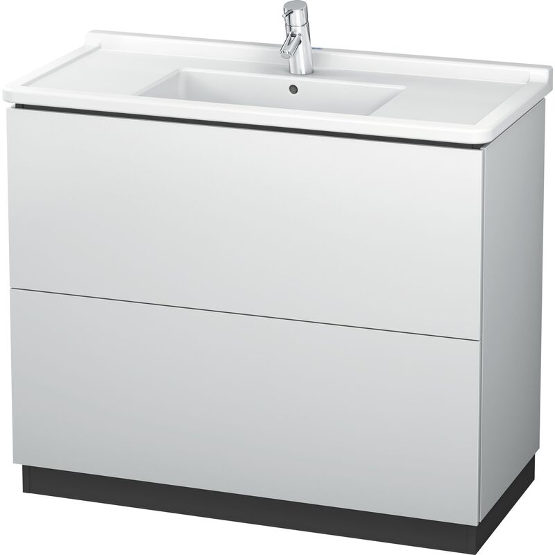 

Duravit L-Cube Waschtischunterbau stehend mit Sockelblende, 2 Auszüge, 1020mm, für Starck 3, color: Blanco Mate Decoración - LC662201818