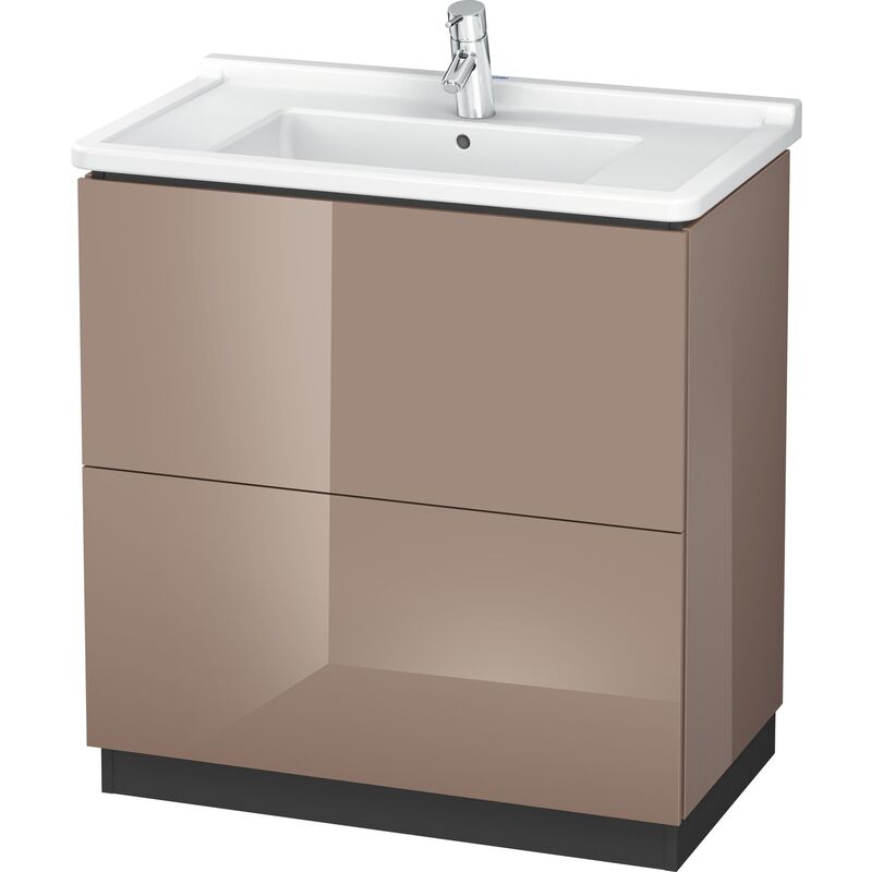 

Duravit L-Cube Waschtischunterbau stehend mit Sockelblende, 2 Auszüge, 820mm, für Starck 3, color: Cappuccino laca alto brillo - LC662108686