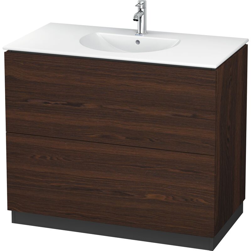 

Duravit L-Cube Waschtischunterbau stehend mit Sockelblende, 2 Auszüge, Breite: 1020mm, für Darling New 049910, color: Nogal cepillado Chapa de madera