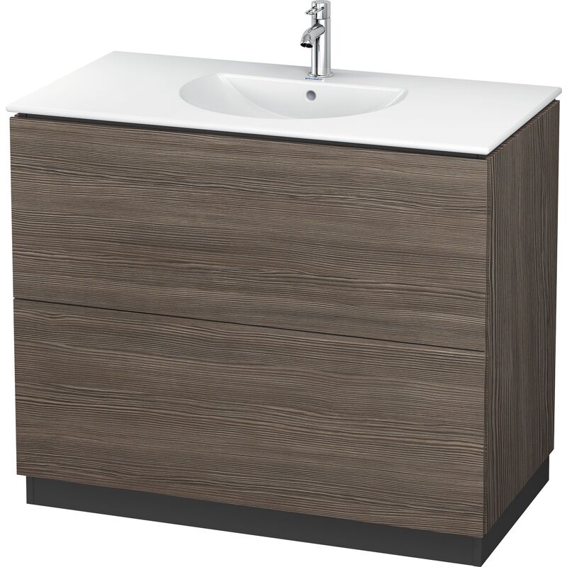 

Duravit L-Cube Waschtischunterbau stehend mit Sockelblende, 2 Auszüge, Breite: 1020mm, für Darling New 049910, color: Pino Terra Decor - LC661905151