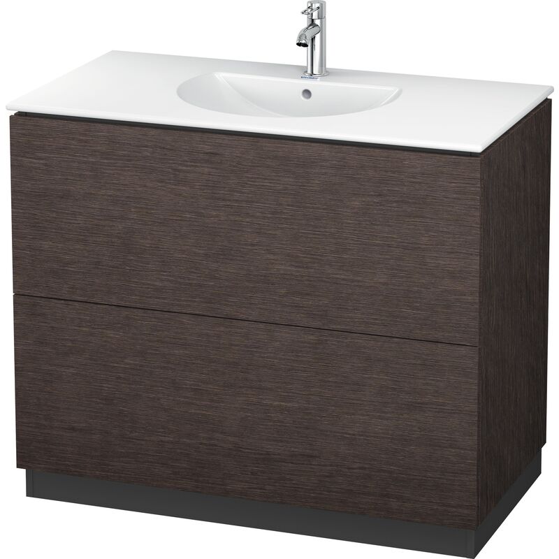 

Duravit L-Cube Waschtischunterbau stehend mit Sockelblende, 2 Auszüge, Breite: 1020mm, für Darling New 049910, color: roble oscuro cepillado chapa de