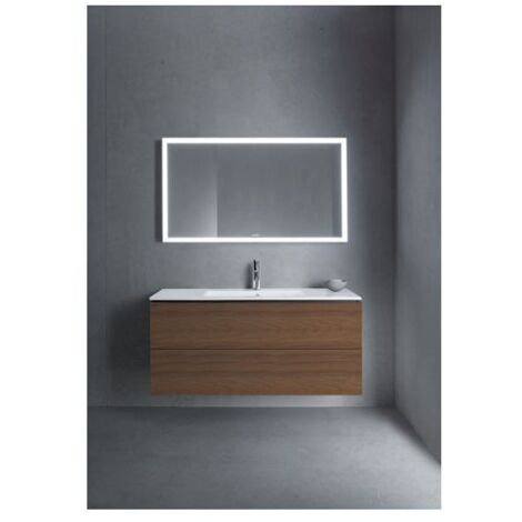 Duravit L-Cube Waschtischunterbau wandh. 481x1220x550mm Nusb.dunkel Matt, Grifflos, 2 Schubkästen
