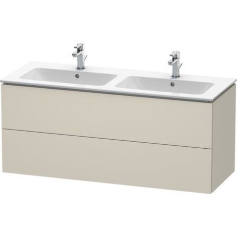Duravit L-Cube Waschtischunterbau wandhängend, 2 Schubkästen,