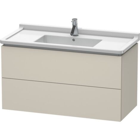 Duravit L-Cube Waschtischunterbau wandhängend, 2 Schubkästen,