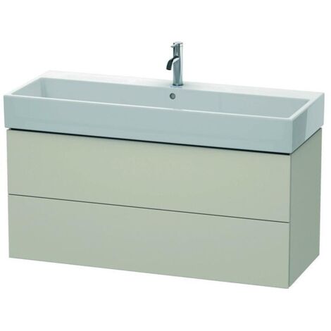 Duravit L-Cube Waschtischunterbau wandhängend, 2 Schubkästen,