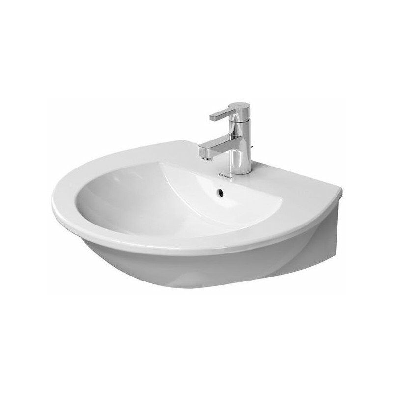 

lavabo DARLING NEW con rebosadero piso para grifería 3 orificios para grifería 600x520mm blanco - Duravit