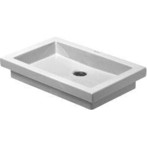 Duravit lavabo du haut 2e étage 58cm, lavabo intérieur, blanc,
