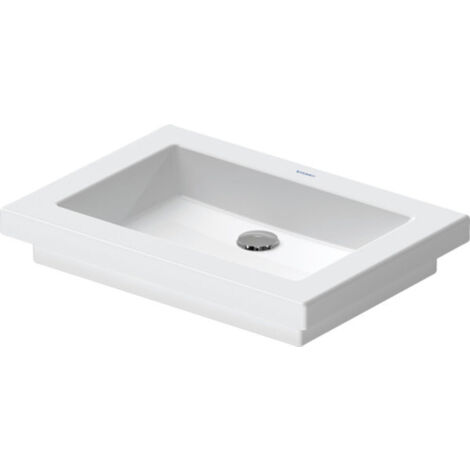 Duravit lavabo du haut 2e étage 58cm, lavabo intérieur, blanc,