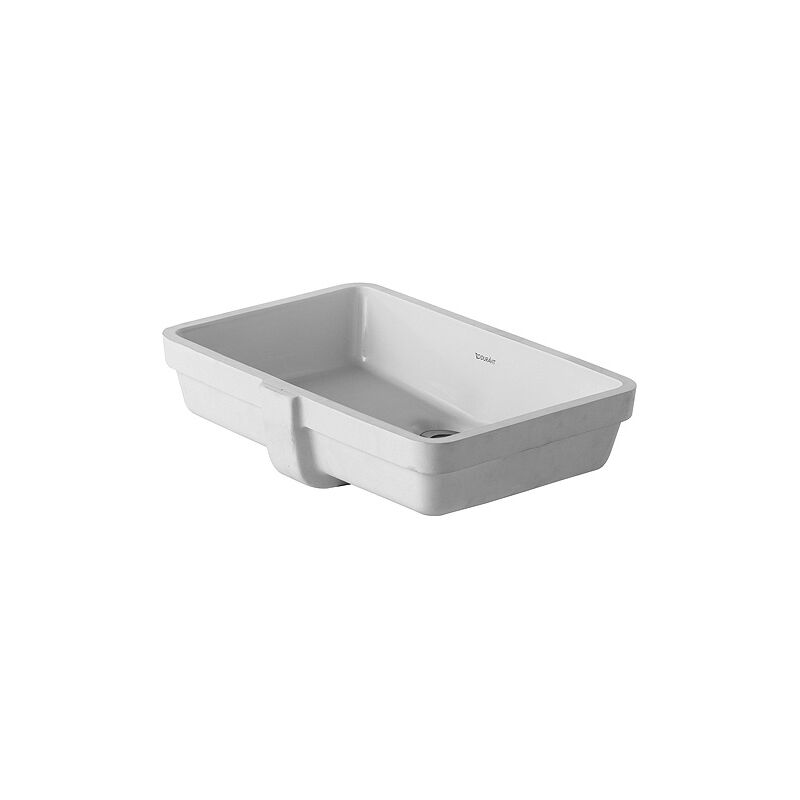 

Duravit lavabo empotrado Vero 48 cm, con desbordamiento, sin banco de toma de corriente, blanco - 0330480022