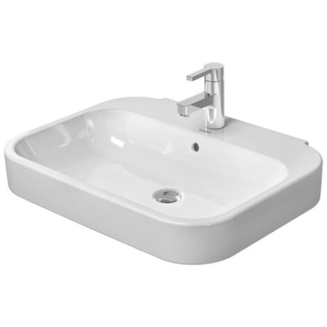 Duravit lavabo Happy D.2 65cm avec trop-plein, avec plage de