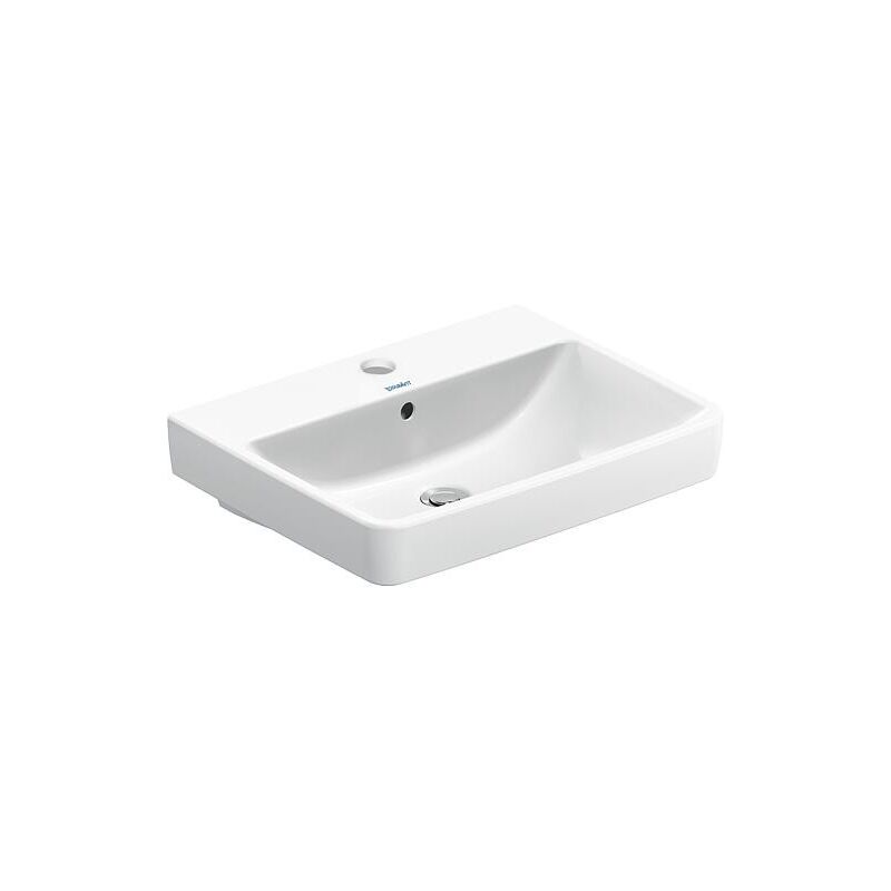 Duravit - No.1 lavabo, 1 trou de robinetterie, avec trop-plein,