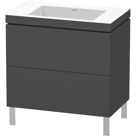 Duravit lavabo pour meuble en L-Cube avec socle sur pied, 80x48