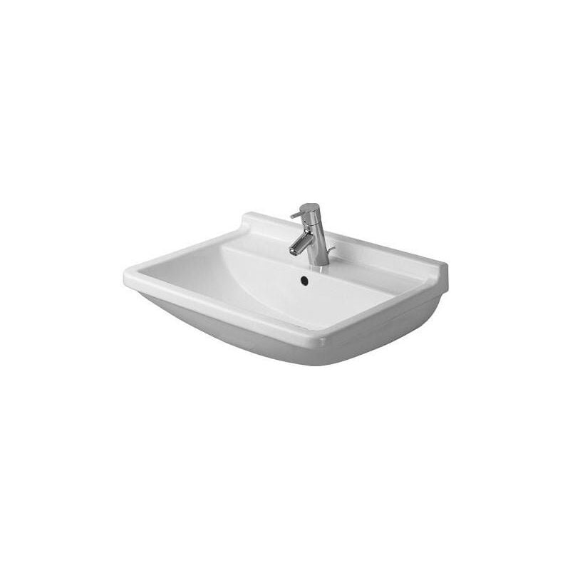 Duravit - lavabo Starck 3 55cm, 1 trou pour robinet, 0300550000