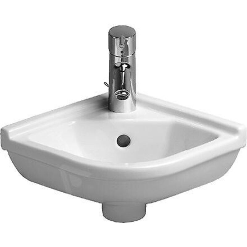 Duravit - lave-mains d'angle Starck 3 44cm, avec trop-plein, 1 trou