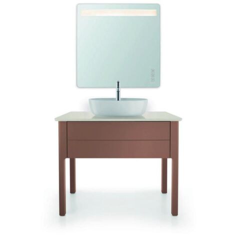Duravit Luv - Aufsatzhandwaschbecken, 50x35 cm, ohne Überlauf, mit Hahnloch, weiß 0380500000
