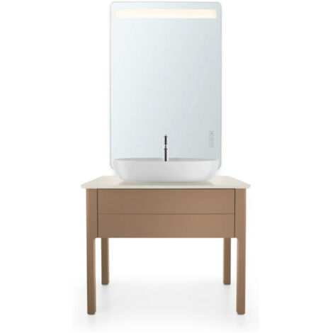 Duravit Luv - Aufsatzhandwaschbecken, 70x40 cm, ohne Überlauf, mit Hahnloch, weiß 0380700000