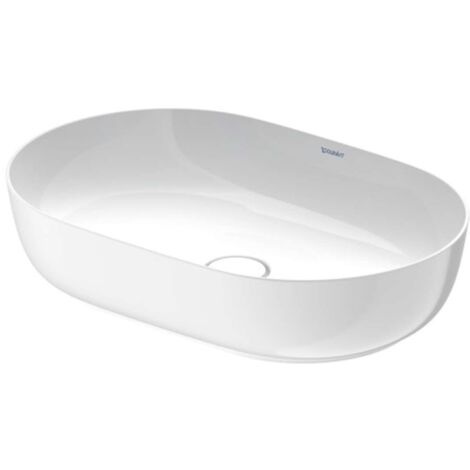 Duravit Luv - Lavabo sobre encimera, 60x40 cm, sin rebosadero, blanco 0379600000