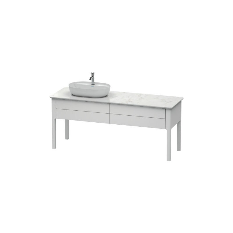 

Duravit Luv Vanity de pie LU9563L, 1733 x 570 mm, 2 extraíbles, color: Nórdico Seda blanca laca mate - LU9563L3939