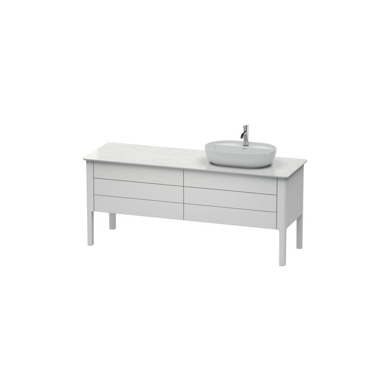 

Duravit Luv Vanity vertical LU9568R, 1733 x 570 mm, 2 cajones, 2 extraíbles, color: Gris piedra Seda Barniz mate - LU9568R9292