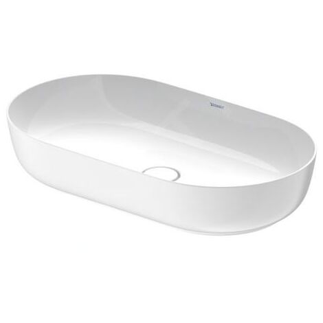 Duravit Luv - Vasque, 700x400 mm, sans trop-plein, blanc / blanc satin mat 0379702600