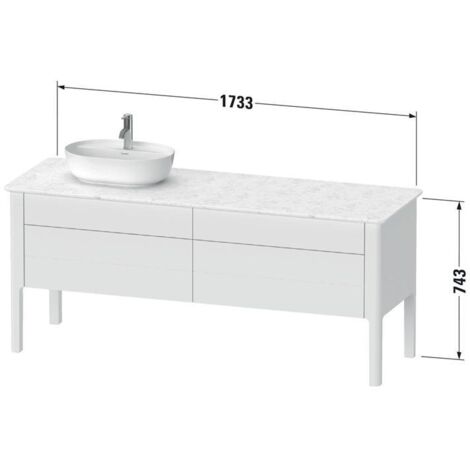 Duravit Luv Waschtischunterbau stehend, 1733 x 570 mm, 2