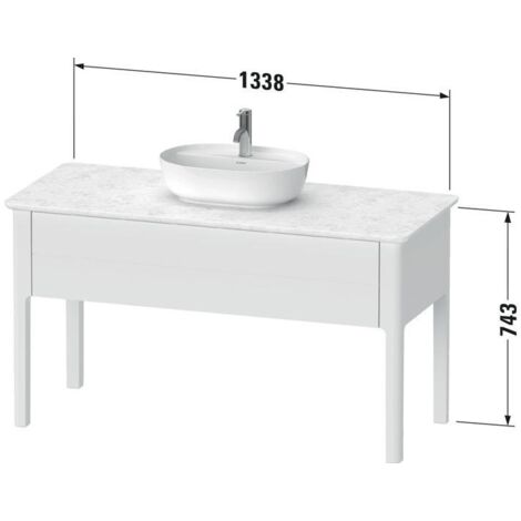 Duravit Luv Waschtischunterbau stehend LU9561, 1338 x 570 mm, 1