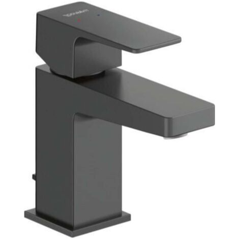 Duravit Manhattan - Waschtischarmatur mit Ablaufgarnitur, schwarz matt MH1010001046