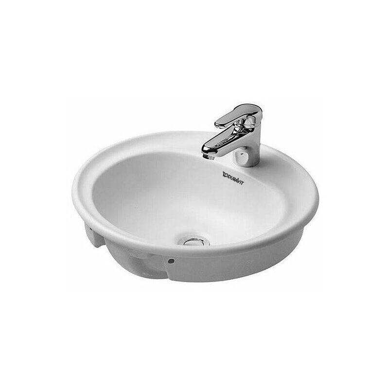 

DURAVIT MANUA lavabo empotrado con rebosadero de grifería d : 480mm 1 orificio para grifería blanco