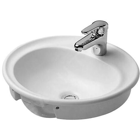 Duravit Manua - Lavabo un trou, avec trop-plein, diamètre 480 mm, blanc - lavabo 5220480000