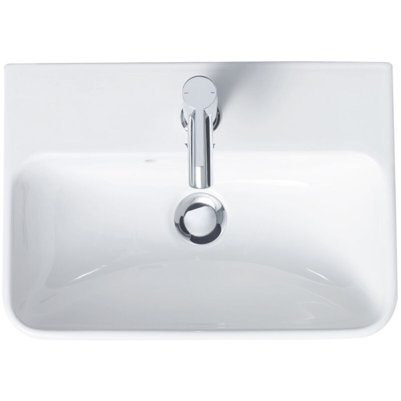 Duravit - Me By Starck Handwaschbecken, 1 Hahnloch, Mit Überlauf,