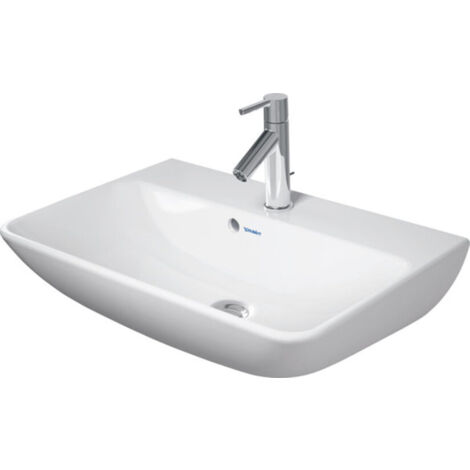 Duravit ME by Starck - Lavabo Compact, 600x400 mm, avec 1 trou pour robinetterie, blanc mat 2343603200