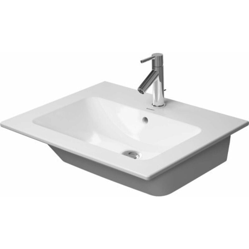 Duravit - me by Starck - Meuble-lavabo 63x49 cm, avec un trou pour robinet, blanc alpin 2336630000