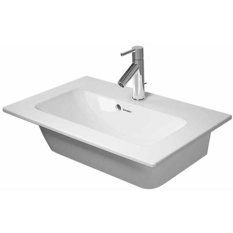 Duravit - me by Starck - Lavabo pour meuble Compact 63x40 cm, avec 1 trou, blanc alpin 2342630000