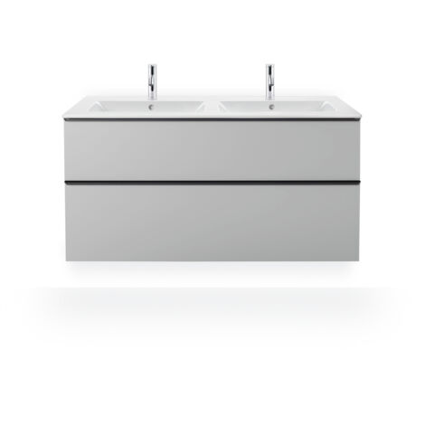 Duravit ME by Starck Möbel-Doppelwaschtisch, ohne Hahnloch,
