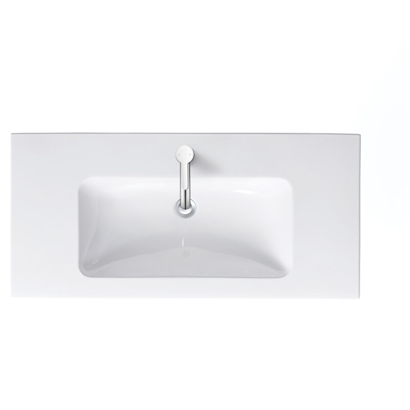 Duravit - Me By Starck - Möbelwaschtisch 103x49 Cm, Mit 1 Hahnloch, Alpinweiß 2336100000