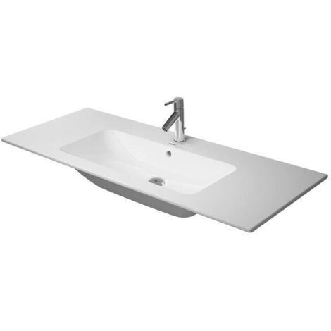 Duravit ME by Starck Möbelwaschtisch, ohne Hahnloch,  Überlauf,