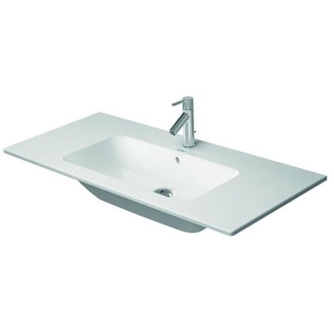 Duravit ME by Starck Möbelwaschtisch, ohne Hahnloch, Überlauf,