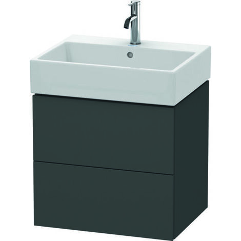 Duravit Meuble sous-lavabo L-Cube, suspendu, 2 tiroirs, 58,4 x