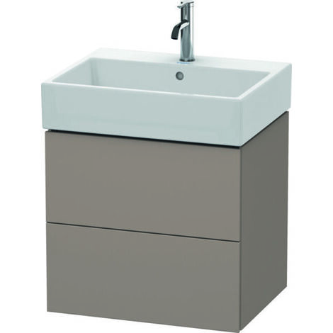 Duravit Meuble sous-lavabo L-Cube, suspendu, 2 tiroirs, 58,4 x