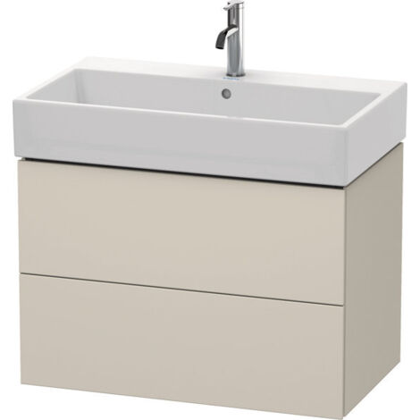 Duravit Meuble sous-lavabo L-Cube, suspendu, 2 tiroirs, 78,4 x