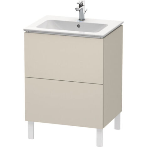 Duravit Meuble sous-lavabo L-Cube vertical, 2 tiroirs, largeur :