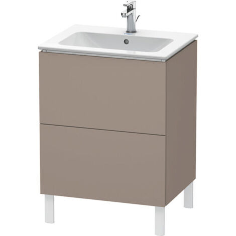 Duravit Meuble sous-lavabo L-Cube vertical, 2 tiroirs, largeur :