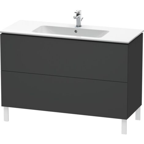 Duravit Meuble sous-lavabo L-Cube vertical, 2 tiroirs, largeur :