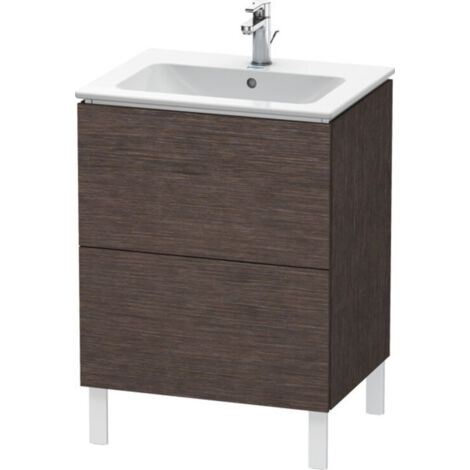 Duravit Meuble sous-lavabo L-Cube vertical, 2 tiroirs, largeur :
