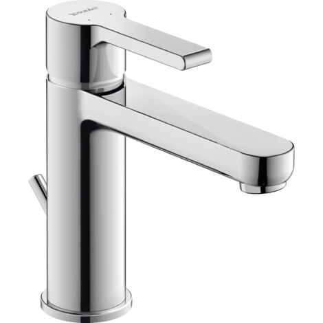 Duravit – Mitigeur de lavabo B21020001010 – Laiton chromé – Jet AirPlus – Longueur de bec 139mm – Débit 5,3 l/min – Garniture de vidage incluse