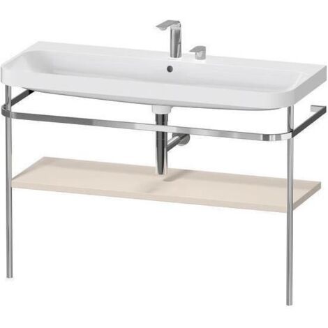 Duravit Möbelwaschtisch-Kombi Happy D.2 Plus 117,5x49cm, m Konsole, 2 HL, Tau matt