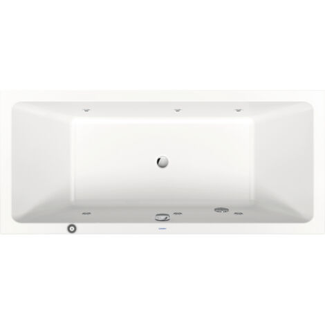 Duravit No.1 baignoire balnéo encastrée, rectangulaire,